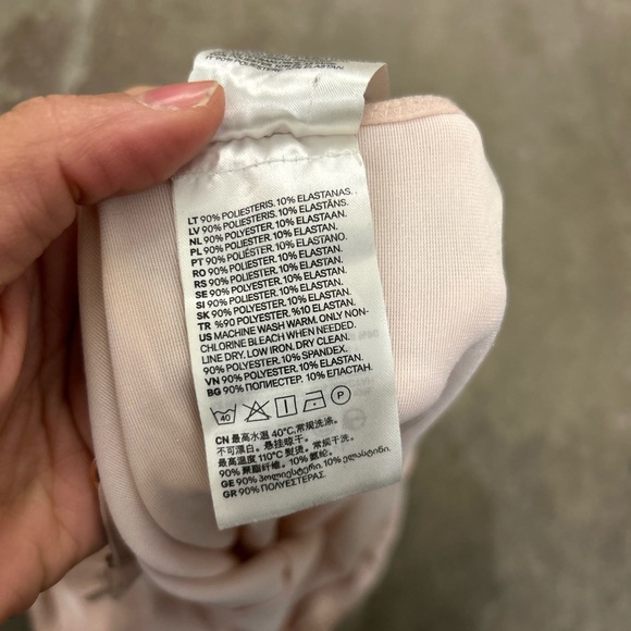 H&M Soft Pink Velvet Slip with Lace coquette fairy holiday festive - Picture 5 of 6